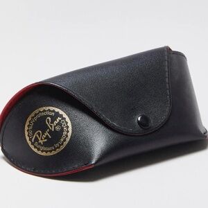 Ray-Ban Black Case with Gold Logo